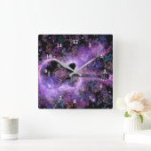 ロックギターウォールクロックアンドロール音楽 スクエア壁時計 (ホーム)