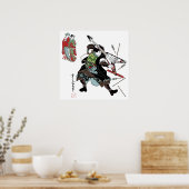 ロックギターサムライ – ギターポスター ポスター (キッチン)