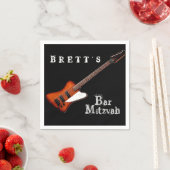 ロックギターバー（ユダヤ教の）バル・ミツバーナプキンス スタンダードカクテルナプキン (インサイチュ)