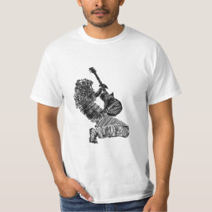 ロックギタープレーヤーアート – Tシャツ