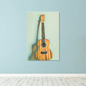 ロックギタープレーヤー キャンバスプリント (インサイチュ (ウッドフロア))