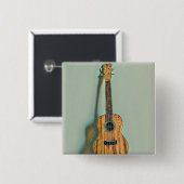 ロックギタープレーヤー 缶バッジ (正面&裏面)