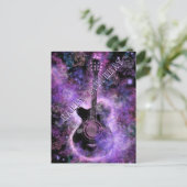 ロックギターミュージカルハッピーバースデーカード ポストカード (スタンド正面)