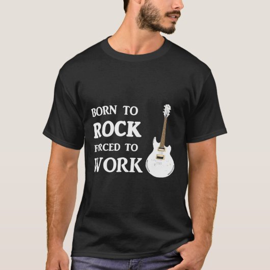 ロックギターミュージシャン Tシャツ (正面)