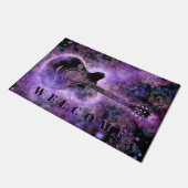 ロックギター音楽ウェルカムドormat ドアマット (アングル)