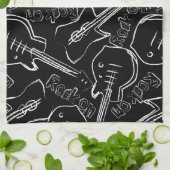 ロックギター キッチンタオル (折り畳み)