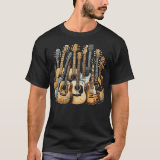 ロックギター ギタリスト プレーヤー ロック ミュージシャン 男性 Tシャツ