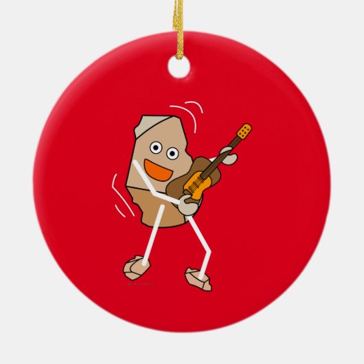 ロックギター セラミックオーナメント (裏面)