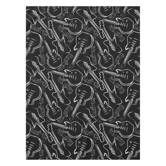 ロックギター テーブルクロス (正面)