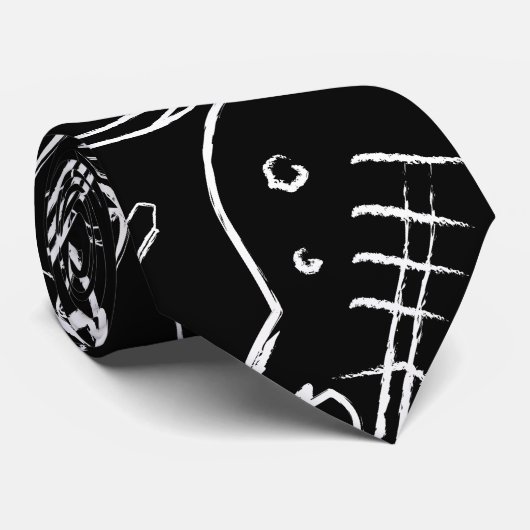 ロックギター ネクタイ (ロール)