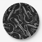 ロックギター ペーパープレート (正面)