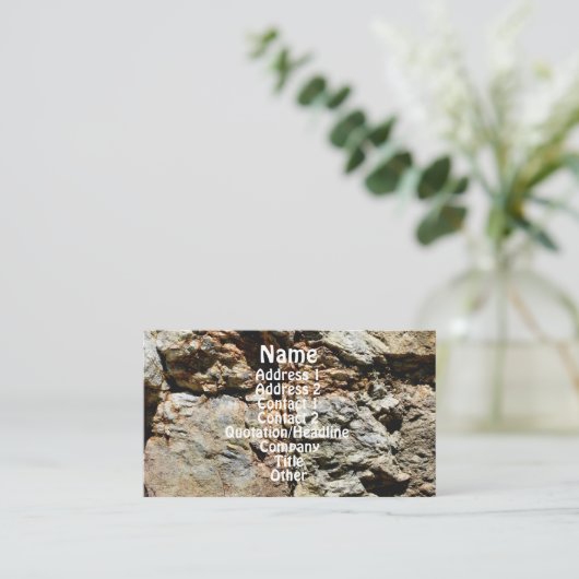 ロッククアリウォール#5自然 名刺 (スタンド正面)