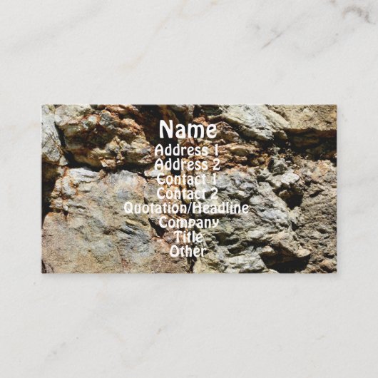 ロッククアリウォール#5自然 名刺 (正面)