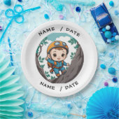 ロッククライマーアウトドアアドベンチャー男の赤ちゃん ペーパープレート (パーティー)