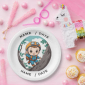 ロッククライマーアウトドアアドベンチャー男の赤ちゃん ペーパープレート (パーティー)