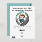 ロッククライマーアウトドアアドベンチャー男の赤ちゃん ポストカード (正面/裏面)