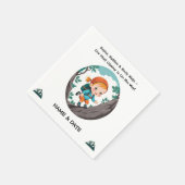 ロッククライマーアドベンチャーテーマガールベビーナプキン スタンダードカクテルナプキン (角)