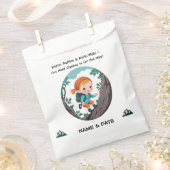 ロッククライマーアドベンチャーテーマガールベビーナプキン フェイバーバッグ (クリップ留めされた状態)