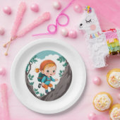 ロッククライマーアドベンチャーテーマガールベビー ペーパープレート (パーティー)