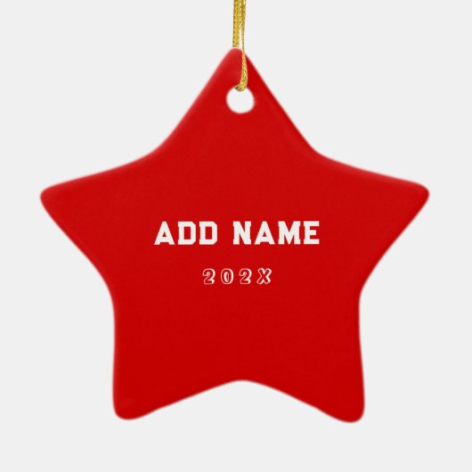 ロッククライマークリスマス セラミックオーナメント (裏面)