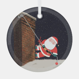 ロッククライマーホリデーギフト ガラスオーナメント