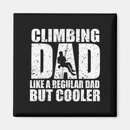 ロッククライマーボルダリングヴィンテージレトロロッククライイン マグネット (正面)