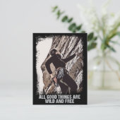 ロッククライマーモットーヴィンテージグランジマウンテンサミット ポストカード (スタンド正面)