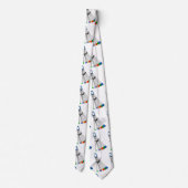 ロッククライマー自然保護ワイヤとカニ ネクタイ (裏面)