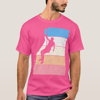 ロッククライマー衣装ボルダリングヴィンテージ山C Tシャツ