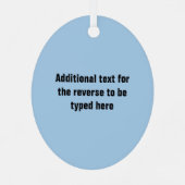 ロッククライマー – あなたのテキストと登山テーマ メタルオーナメント (裏面)