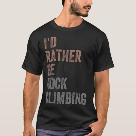 ロッククライミングがしたい Tシャツ (正面)