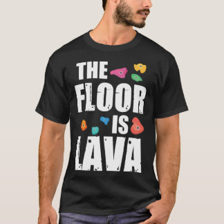 ロッククライミングの服床は溶岩ロッククライミング Tシャツ