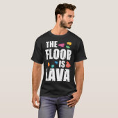 ロッククライミングの服床は溶岩ロッククライミング Tシャツ (正面フル)