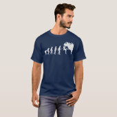 ロッククライミングの進化の友達 Tシャツ (正面フル)
