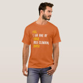 ロッククライミングをする人々 少女 Tシャツ (正面フル)