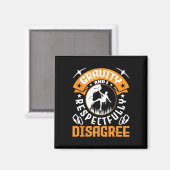 ロッククライミングをする人の引力反対Tシャツ マグネット (正面/裏面)