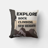 ロッククライミングを極めろ クッション (正面)