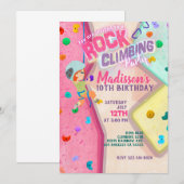 ロッククライミングパーティー招待状 招待状 (正面/裏面)