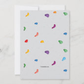 ロッククライミングパーティー２ 招待状 (裏面)