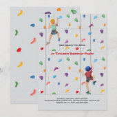 ロッククライミングパーティー２ 招待状 (正面/裏面)