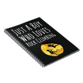 ロッククライミング初心者の少年に最適なギフト！子供のためのスポーツクライミンググッズ ノートブック (右側)