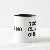 ロッククライミング女 マグカップ (中央)