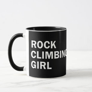 ロッククライミング女 マグカップ