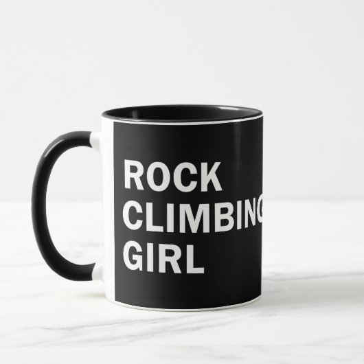 ロッククライミング女 マグカップ (左)