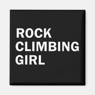 ロッククライミング女 マグネット