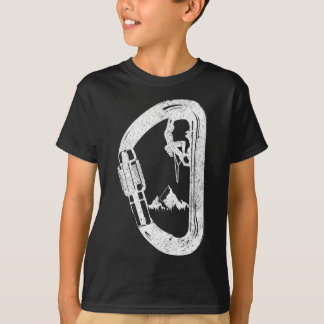 ロッククライミング カラビナ マウンテニアリング クライマー Tシャツ