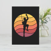 ロッククライミング クライマー レトロ 招待状 (スタンド正面)