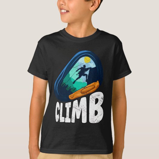 ロッククライミング ボルダリング 登山  Tシャツ (正面)