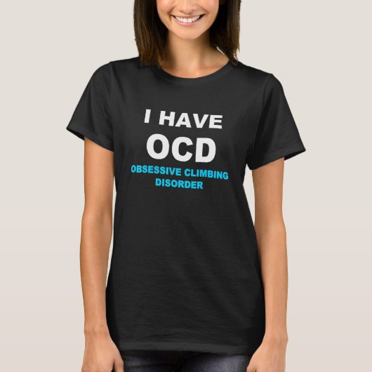 ロッククライミング ボルダリング OCD Tシャツ (正面)