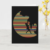 ロッククライミング ヴィンテージ登山 ボルダリング カード (黄色い花)